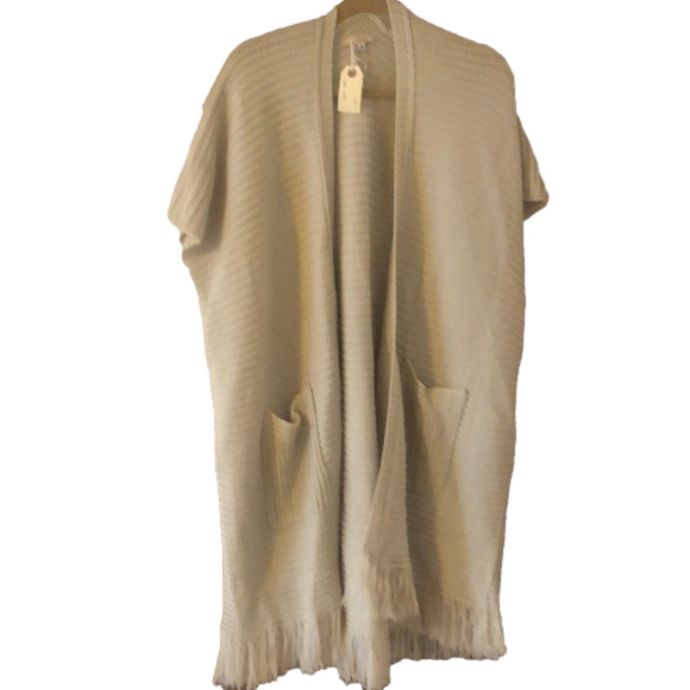 VELVET 1040 Cozy Sweater long cape w/pockets NWT